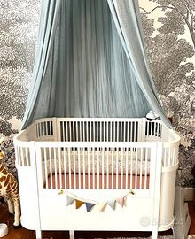 Lettino evolutivo Sebra legno + materasso