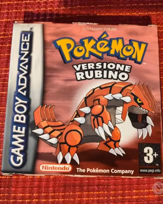 Pokémon rubino Nintendo Gameboy advance gba