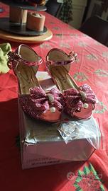 scarpe carnrvale gioco bambina n 28 30