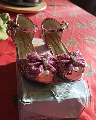 scarpe carnrvale gioco bambina n 28 30