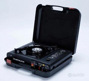 Fornello da campeggio portatile con valigetta 