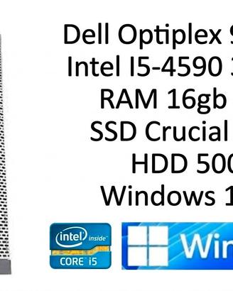 Computer Dell 9020 SFF (SSD + HDD, i5-4590, 16GB)