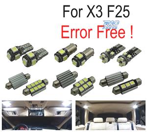 KIT 23 LAMPADE LED INTERNE BMW X3 F25 11-17