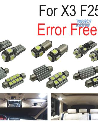 KIT 23 LAMPADE LED INTERNE BMW X3 F25 11-17