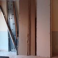 cartongesso per N1 parete più ganci