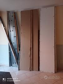 cartongesso per N1 parete più ganci