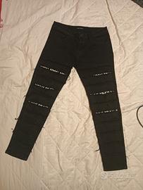 jeans uomo neri strappati 