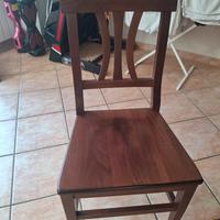 TAVOLO E 6 SEDIE ARTE POVERA