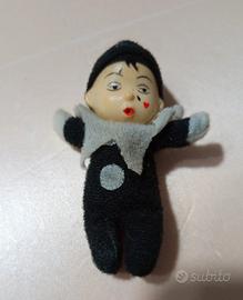 Bambola fiammiferino Arlecchino anni 70