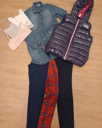 Lotto abbigliamento bambina tg.11/12/13 anni