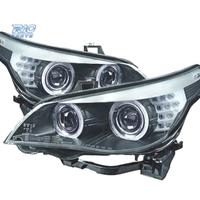 FARI XENON BMW E60 E61 07-10 ANGEL EYES NERO CHIAR