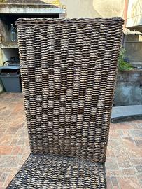 Sedie etniche in banano