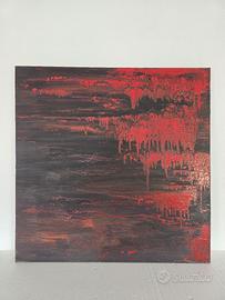 Tela dipinto astratto 80x80 