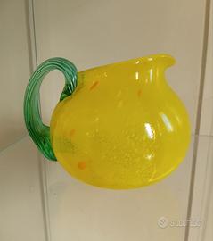 Vaso  in vetro di Murano firmato H cm 18