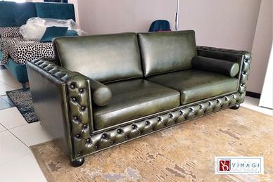 Divano Capitonné Chester Industrial Lisbona pelle