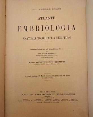 Atlante di Embriologia e di Anatomia Topografica