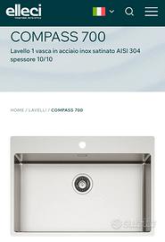 Lavello mono vasca Elleci Compass 700 