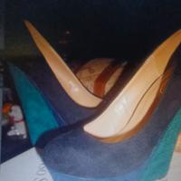 scarpe donna n.35/36 colore nero, verde, Blue