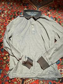Polo manica lunga Armani Jeans grigia taglia L
