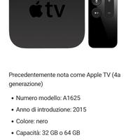 Apple Tv HD 60 gb