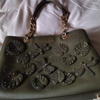 borsa donna Michael Kors   a spalla verde oliva