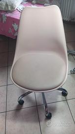 Sedia scrivania Maison du monde rosa cipria 