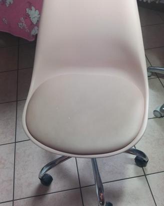 Sedia scrivania Maison du monde rosa cipria 