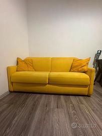 Divano letto "Poltronesofà" giallo