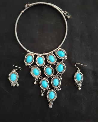 collana ed orecchini 