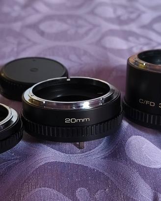 Tubi prolunga FD Canon.
