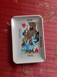 Posacenere Modiano 1868 Re di Cuori Vintage