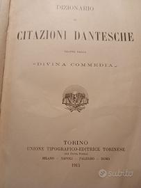 Dizionario di CITAZIONE DANTESCHE Torino UTET 1013