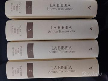 La Bibbia 4 volumi   antico  e nuovo testamento 