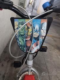 Bici bimbo con rotelle. Hulk Marvel