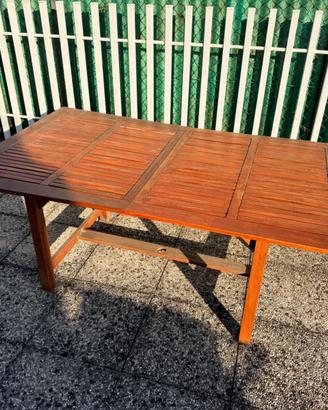 tavolo da esterno in legno