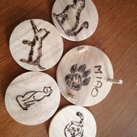 sottobicchieri gatto