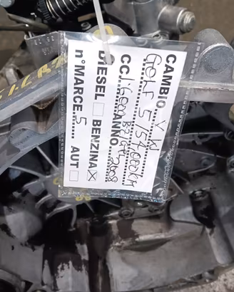 CAMBIO VW GOLF 5 DEL 2008 1.6 B/GPL