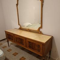 credenza vintage con specchiera 