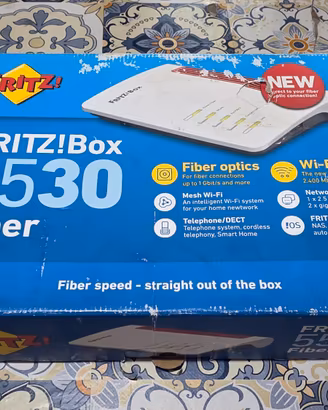 FRITZBOX! 5530 Fiber Fibra WiFi6 FTTH Modem NO SFP