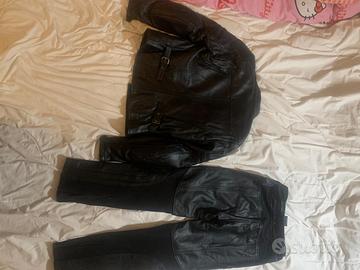 Completo giacca e pantalone da moto