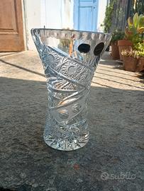 Vaso in cristallo di Boemia, confezione originale