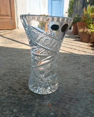 Vaso in cristallo di Boemia, confezione originale