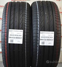 2 pneumatici bridgestone 205/55 r16 91v cu5937