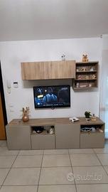 MOBILE SOGGIORNO IKEA BESTÅ – EFFETTO ROVERE CON A
