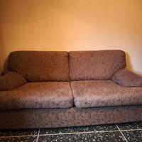 Divano letto con  rete a doghe e materasso