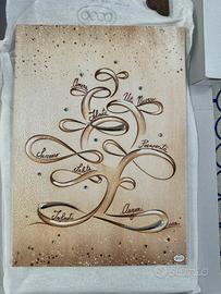 Quadro pannello argento 925 e Swarovski ACCA