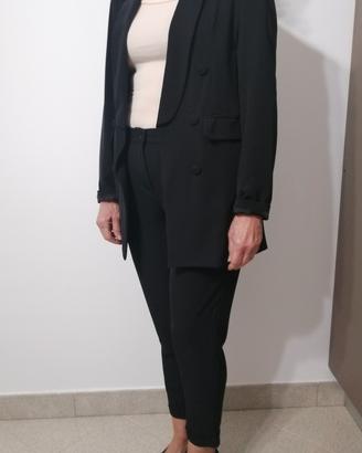 tailleur nero con pantaloni marca d'elle taglia M