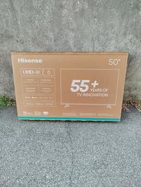 smart TV Hisense 50" 4K nuovo