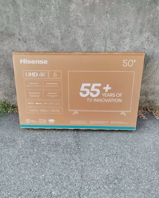 smart TV Hisense 50" 4K nuovo