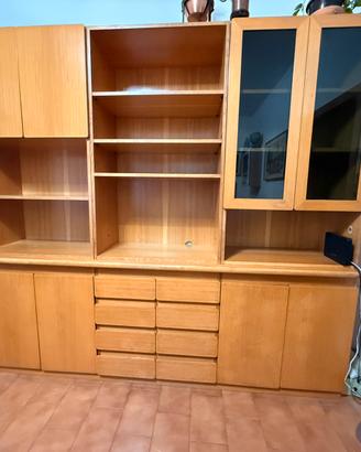 Mobile soggiorno / credenza artigianale in rovere